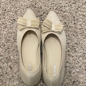 Cream Bow Flats